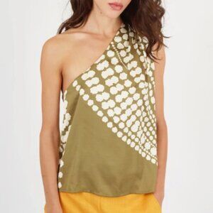 The Odes Lola Top In Olive
